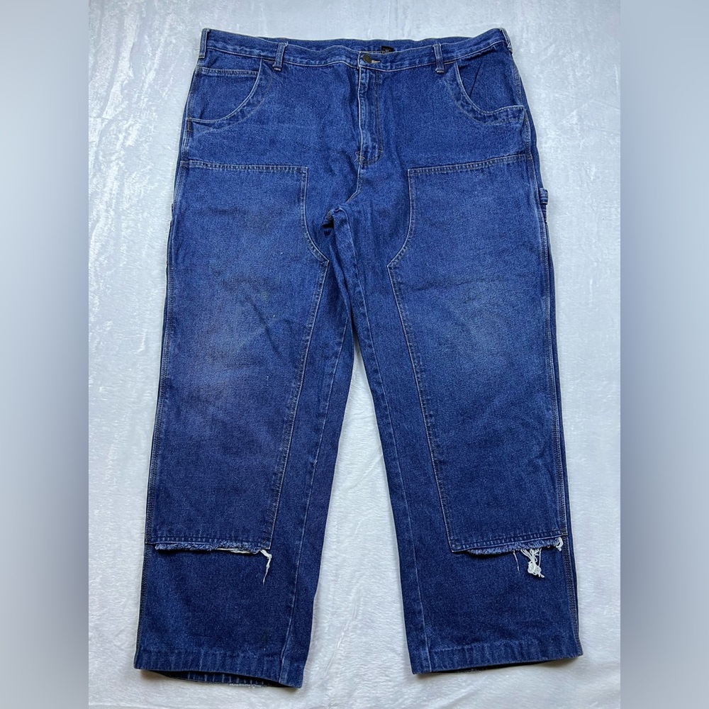 Vintage Guide Gear Double Knee Cargo Jeans Mens 48x32
